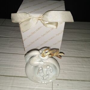 Apple Tree Design Nativity Diorama Angel With Holy Family Porcelain Ornament